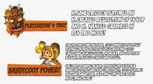 Crash Bandicoot N Sane Trilogy Fonts, HD Png Download, Free Download