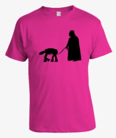 Vader Walking Atat T Shirt - Darth Vader Silhouette, HD Png Download, Free Download