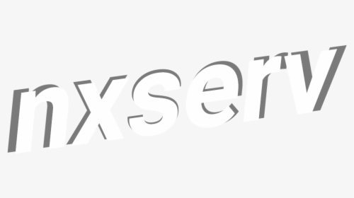 Nxserv Logo - Black-and-white, HD Png Download, Free Download