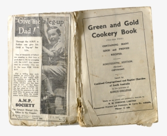Green&gold Inside - 1970s Australia Cook Books, HD Png Download, Free Download