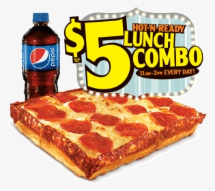 Little Caesars Lunch Combo - Little Caesars $5 Lunch Combo Time, HD Png Download, Free Download