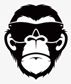 Ape Png Black And White - Stickers Black And White, Transparent Png, Free Download