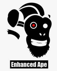 Enhanced Ape Logo Branding Vector Typography Digitalart - Logo, HD Png Download, Free Download