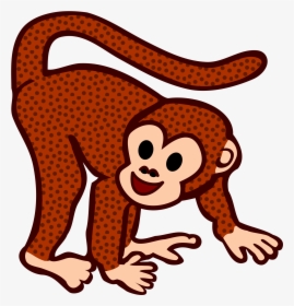 Monkey Remix - Monkey Cartoon Black And White, HD Png Download, Free Download