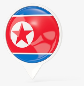 Pointer Transparent North - North Korea Flag Icon, HD Png Download, Free Download
