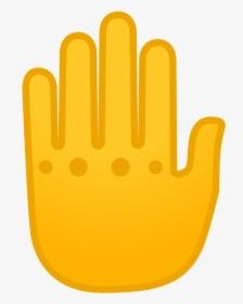 Raised Back Of Hand Icon - Left Hand Emoji, HD Png Download, Free Download