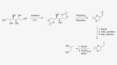 Propanediol From D Mannitol - Synthesis Of S Propanediol, HD Png Download, Free Download
