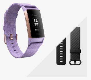 Fitbit Charge 3 Woven Band Periwinkle, HD Png Download, Free Download