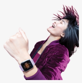 Fitbit Versa Lite On Wrist, HD Png Download, Free Download