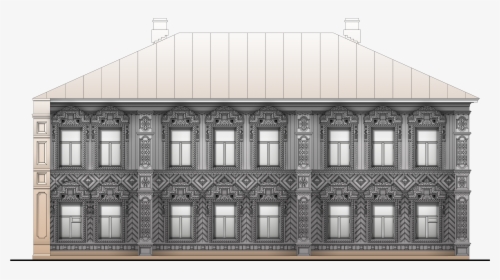 Urban Two-storey Wooden House - Palace, HD Png Download, Free Download