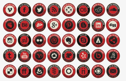 Retro Social Media Icons - Social Media Logo Svg, HD Png Download, Free Download