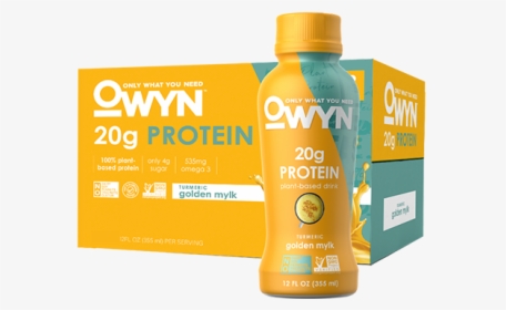 Turmeric Golden Mylk Vegan Plant-based Protein Drink - Owyn, HD Png Download, Free Download