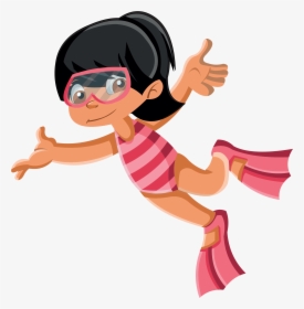 Jaz - Swim - Cartoon, HD Png Download, Free Download