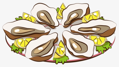 Jerky Seafood Food Cartoon Png And Vector Image - Cartoon Oysters, Transparent Png, Free Download