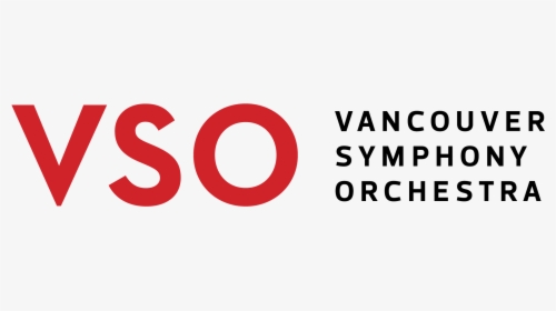 Vso Logo Primary 2c Red P711 Black Rgb - Vancouver Symphony Orchestra Logo, HD Png Download, Free Download