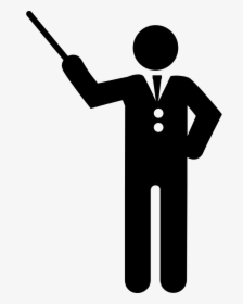 Orchestra Director With Stick - Orchestra Icon, HD Png Download, Free Download