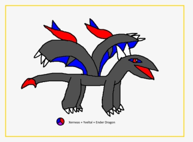 Transparent Ender Dragon Png - Xerneas Yveltal Zygarde Fusion, Png Download, Free Download