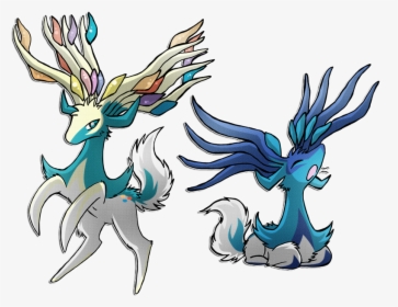 Shiny Xerneas Fanart , Png Download - Cute Shiny Xerneas, Transparent Png, Free Download