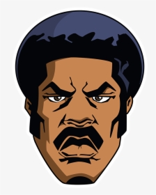 Black Dynamite Cartoon Face, HD Png Download, Free Download