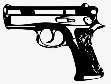 Gun, Icon, Symbol, Black, Combat, Silhouette, Armed - Handgun, HD Png Download, Free Download