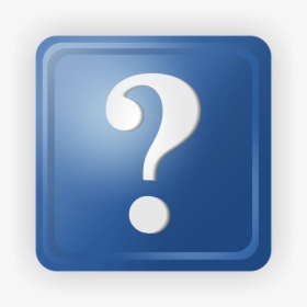 Doubt, Plate, Mark, Block, Issue, Blue, Square, Panel - Blue Question Mark Square, HD Png Download, Free Download