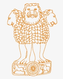 Emblem Of India - National Emblem Of India Drawing, HD Png Download, Free Download