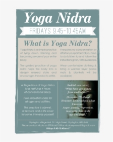 Yoga Nidra Class Plan, HD Png Download, Free Download