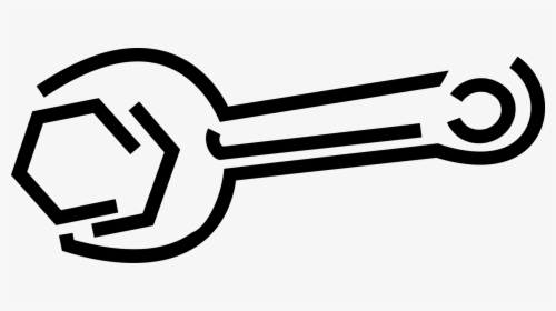 Vector Illustration Of Workbench Wrench Tool Tightens, HD Png Download, Free Download
