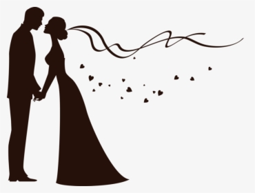 Transparent Bride Silhouette Png - Bride And Groom Logo, Png Download, Free Download
