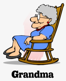 Grandma In A Rocking Chair Clipart , Png Download - Grandmother Clipart, Transparent Png, Free Download