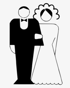 Couple Married Black And White Free Photo - Marriage Black And White Clipart, HD Png Download, Free Download