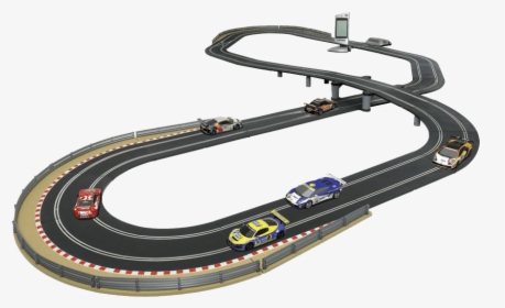 Digital Scalextric Circuit Transparent Background - Scalextric Digital Advanced 6 Car Powerbase Track, HD Png Download, Free Download