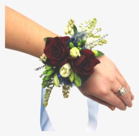 Red Roses Wrist Corsage - Bouquet, HD Png Download, Free Download