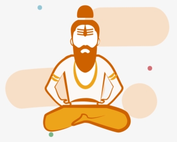 Monk Vector Pandit - Pandit Vector Art, HD Png Download - kindpng
