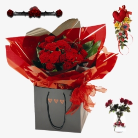 Bouquet Of Roses In Box, HD Png Download, Free Download