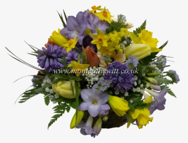 Spring Flower Basket - Bouquet, HD Png Download, Free Download