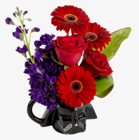 Darth Vader Flower Mug - Star Wars Characters And Flowers, HD Png Download, Free Download