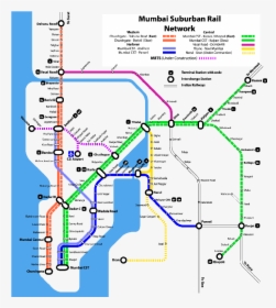 Arun Ganesh From Nid - High Resolution Mumbai Railway Map, HD Png Download, Free Download
