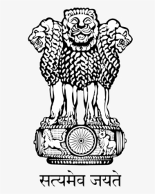 Coat Of Arms Of India Png - National Emblem Of India, Transparent Png, Free Download
