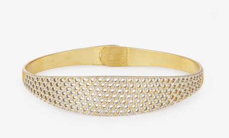 22ct Gold Bangle With Rhodium Finish - Bangle, HD Png Download, Free Download