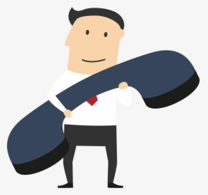 Clipart Phone Phone Call - Cartoon Person On Phone, HD Png Download, Free Download