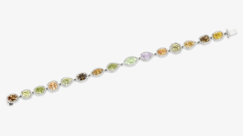 Fancy Multi-colored Diamond Bracelet, - Bracelet, HD Png Download, Free Download