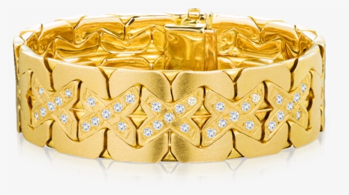Diamond Set 18ct Gold "x - Bangle, HD Png Download, Free Download