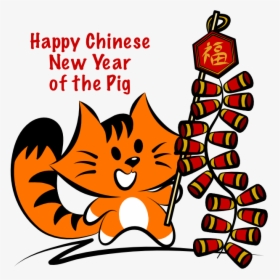 Kiki Adores Chinese New Year Firecrackers - Cartoon, HD Png Download, Free Download