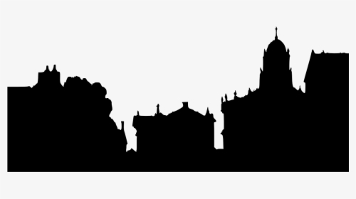 Oxford Silhouette Building City Png Image - Silhouette Small Town Png, Transparent Png, Free Download