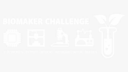 Biomakerchallengew - Johns Hopkins Logo White, HD Png Download, Free Download