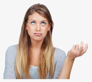 Eye Roll - Transparent Confused Woman Png, Png Download, Free Download