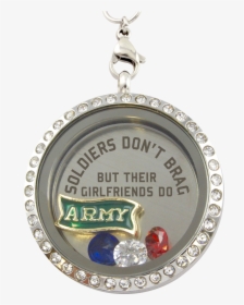 Army Girlfriends Brag Charm Necklace"  Class= - Like Having Conversations With Kids, HD Png Download, Free Download