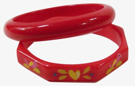 Vintage Red Plastic Bangle Bracelets - Plastic New Bangles Png, Transparent Png, Free Download