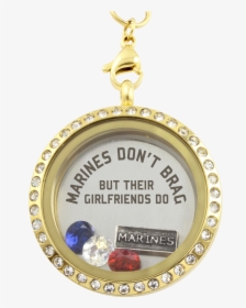 Marine Girlfriends Brag Necklace"  Class= - Marines Don T Brag But Their Moms Do, HD Png Download, Free Download